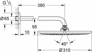 Zestaw prysznicowy Grohe Pozostały 26066AL0 - 26066AL0 2