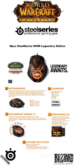 Mysz SteelSeries WOW Legendary Edition ( 62050 ) 2