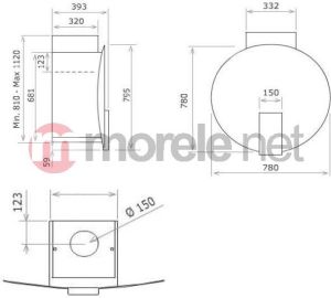 Okap Elica SPACE DIGITAL R BL/A/78 4