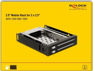 Kieszeń Delock 3.5″ na dysk 2 x 2.5″ SATA HDD/SSD (47189) 7