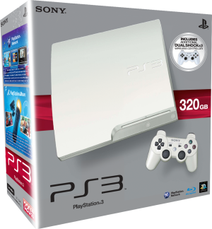 Sony Playstation 3 Slim 320GB w kolorze białym - 2 pady w zestawie! 3