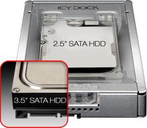 Kieszeń Icy Dock 3.5" na dysk 2.5" SAS/SATA EZConvert Pro (MB982SP-1S) 2