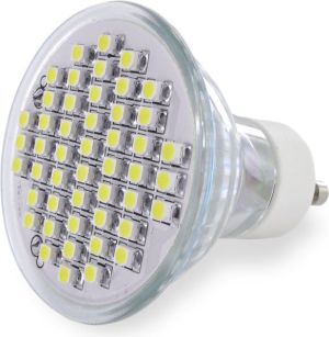 Whitenergy Żarówka LED GU10, 48SMD 3528, 2.5W, 230V, ciepła biała (04994) 1