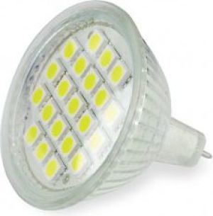 Whitenergy Żarówka LED |GU5.3 |21xSMD 5050 |3W |12V |ciepła biała | (05188) 1