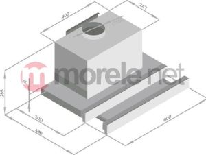 Okap Ciarko SLT60 CZARNY 2