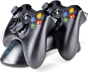 Speedlink stacja dokująca z akumulatorkami do padów Xbox Bridge USB (SL-2308-BK) 2
