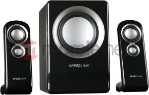 Głośniki komputerowe Speedlink Vivente (2.1 Channel Surround, 12W, Czarno/Srebrna) (SKGVIVBS) 1