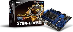 Płyta główna MSI X79A-GD65 (8D) Intel X79 LGA 2011 (5xPCX/DZW/GLAN/SATA3/USB3/RAID/DDR3/SLI/CROSSFIRE) (X79A-GD65 (8D)) 1