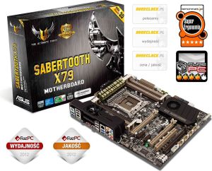 Płyta główna Asus SABERTOOTH X79 Intel X79 (3xPCX/DZW/GLAN/SATA3/USB3/RAID/DDR3/SLI/CROSSFIRE) 1