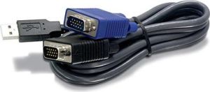 Kabel USB TRENDnet USB-A - D-Sub (VGA) 4.5 m Czarny (TKCU15) 1