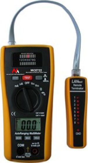 Maclean Miernik Cyfrowy MCE722 2w1 Multimetr Tester LAN 1