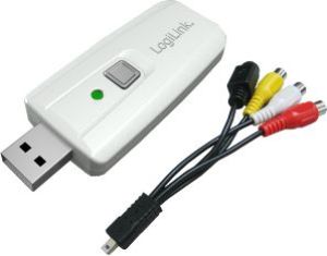 Adapter USB LogiLink USB 2.0 - RCA/S-Video Czarno-biały (VG0011) 1