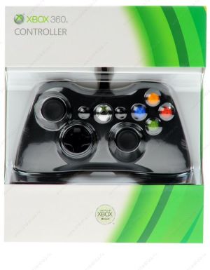 Pad Microsoft Xbox 360 Wired Controller Black (S9F-00002) - na kabel 1