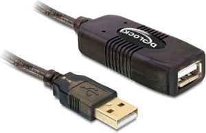 Kabel USB Delock USB-A - 15 m Czarny (82689) 1