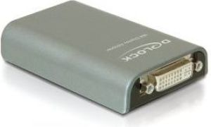 Adapter USB Delock USB - DVI Srebrny  (61787) 1