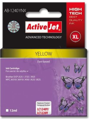 Tusz Activejet tusz AB-1240YNX / LC-1240Y (yellow) 1