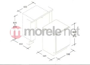 Lodówka Candy CRU 164 E 2