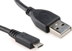 Kabel USB Gembird USB-A - microUSB 0.5 m Czarny (CCPMUSB2AMBM0.5M) 1