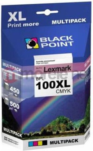 Tusz Black Point zestaw tuszy BPL100XLCMYK (nr 100XL) MultiPack 1