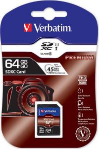 Karta Verbatim Premium SDXC 64 GB Class 10 UHS-I/U1  (44024) 2