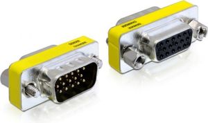 Adapter AV Delock D-Sub (SVGA) - D-Sub (SVGA) żółty (65250) 1