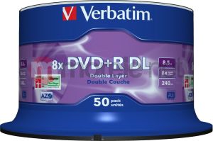 Verbatim DVD+R DL 8.5 GB 8x 50 sztuk (43758) 2