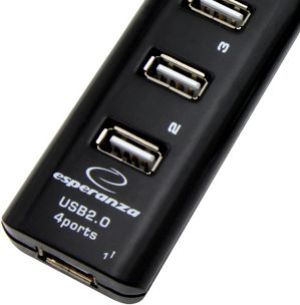 HUB USB Esperanza 4x USB-A 2.0 (EA-116) 3