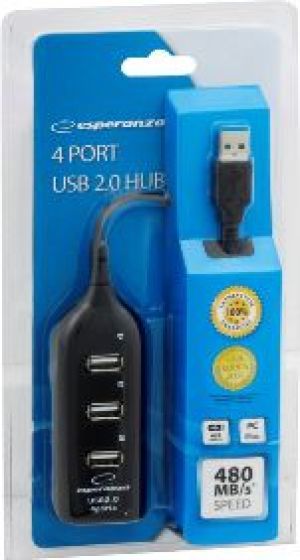 HUB USB Esperanza 4x USB-A 2.0 (EA-116) 4
