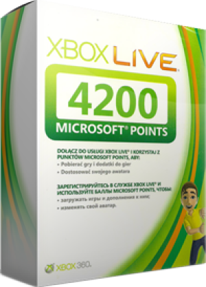 ZDRAPKA Xbox 360 Live, 4200 MS Points 1