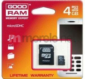 Karta GoodRam MicroSDHC 4 GB Class 4  (SDU4GHCAGRR10) 2