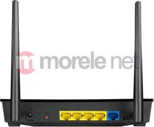 Router Asus RT-N12vC bezprzewodowy zaawansowany domowy router WiFi N300, odkręcalne anteny 5dBi, 4 sieci WiFi dla gości, obsługa oprogramowania DD-WRT Open Source, IEEE 802.11b/g/n w stylistyce Black Diamond 2