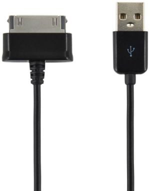Kabel USB 4World USB-A - Samsung 30-pin 1 m Czarny (07939OEM) 1