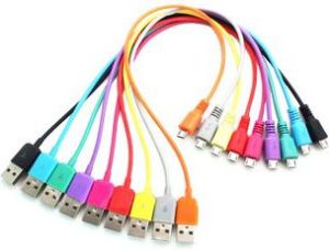 Kabel USB 4World USB-A - microUSB 1 m Fioletowy (07951OEM) 1