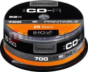 Intenso CD-R 700 MB 52x 25 sztuk (1801124) 1