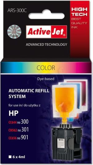 Tusz Activejet automatyczny system napełniania ARS-300Col (color 6x4ml) 1