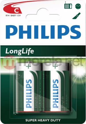Philips Bateria LongLife C / R14 2 szt. 1
