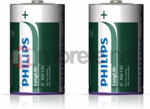 Philips Bateria LongLife D / R20 2 szt. 2