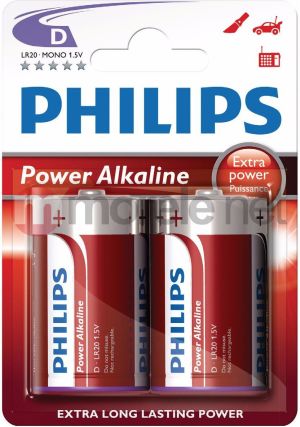 Philips Bateria PowerLife D / R20 2 szt. 1