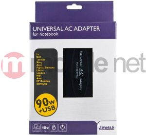 Zasilacz do laptopa 4World 90 W, 1.7 mm, 4.5 A,  (07957) 3