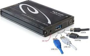 Kieszeń Delock obudowa zewnętrzna 2.5 SATA HDD > Multiport USB 3.0 + eSATAp (42488) 2