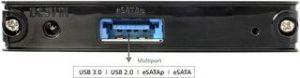 Kieszeń Delock obudowa zewnętrzna 2.5 SATA HDD > Multiport USB 3.0 + eSATAp (42488) 3