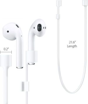 Spigen Przewód do Airpods biały 2