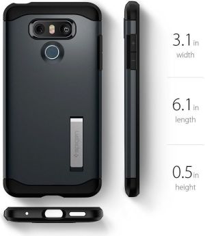Spigen Etui Slim Armor LG G6 Metal Slate 6