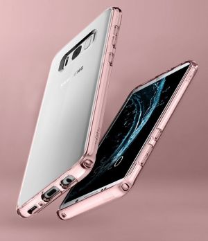 Spigen Etui Ultra Hybrid Galaxy S8+ plus Crystal Pink 8