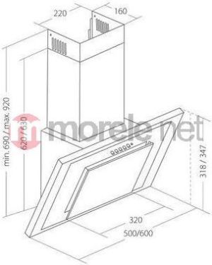 Okap Akpo WK-4 NERO eco 50 2