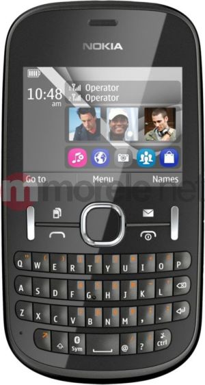 Telefon komórkowy Nokia Asha 200 DualSim Grafitowy 1