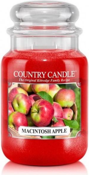 Country Candle Świeca zapachowa duży słoik, 2 knoty Macintosh Apple 652g 1