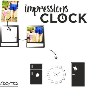 Froster Zegar z ramkami na zdjęcia Impressions Clock 13