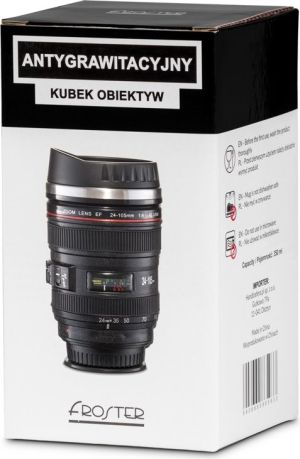 Froster Antigravitacinis termo puodelis Froster Lens Mug, juodas (5906660865933) - 19484020 2