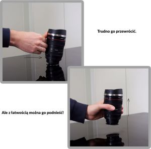 Froster Antigravitacinis termo puodelis Froster Lens Mug, juodas (5906660865933) - 19484020 11